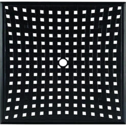 Woodard Aluminum Thatch Top 36" Square Umbrella Bar Table