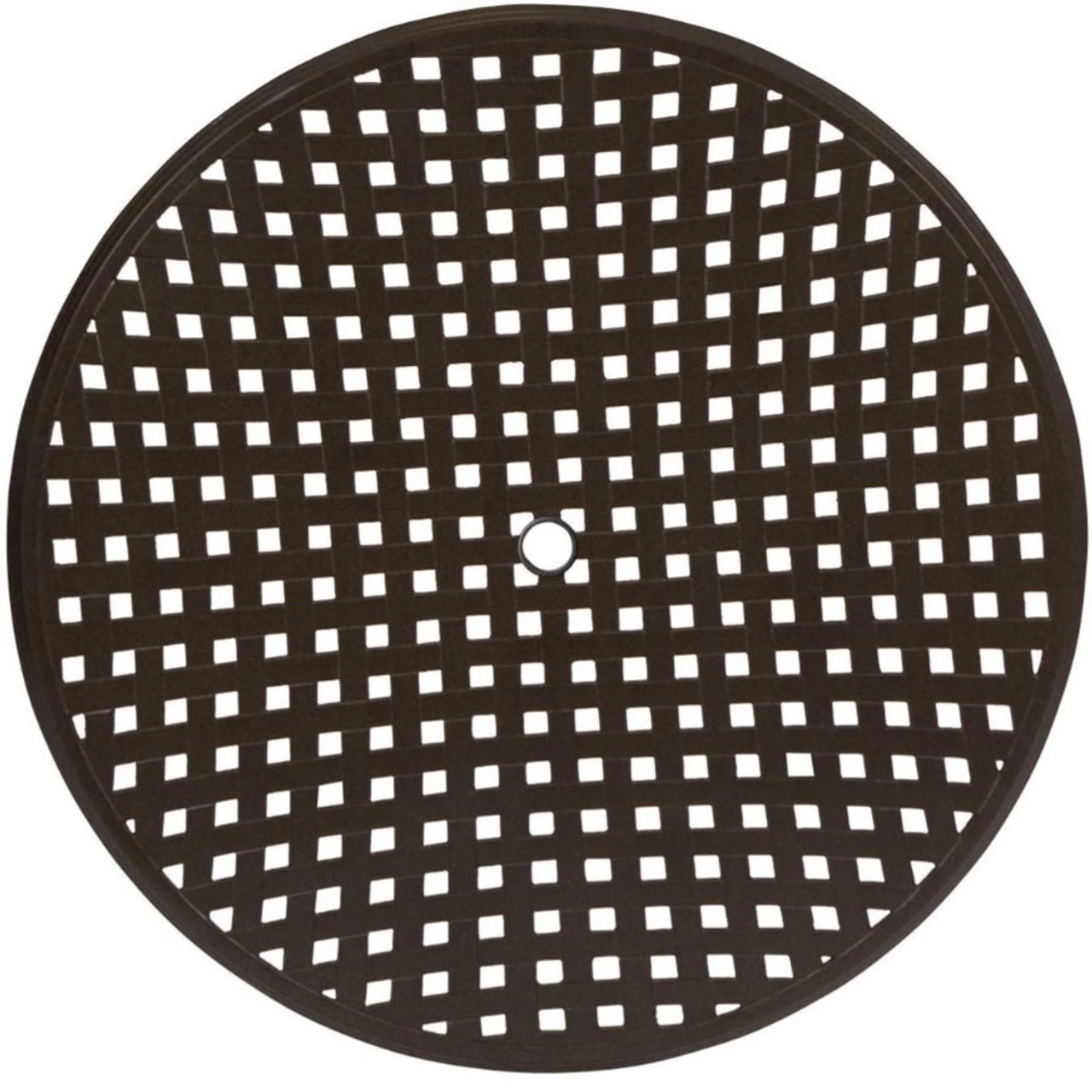 Woodard Aluminum Thatch Top 48" Round Umbrella Dining Table 2 Woodard Aluminum Thatch Top 48" Round Umbrella Dining Table - Image 2