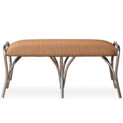 Lloyd Flanders All Seasons Padded Settee Ottoman