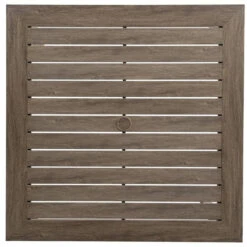 Lloyd Flanders Frontier 44" Aluminum Square Umbrella Dining Table