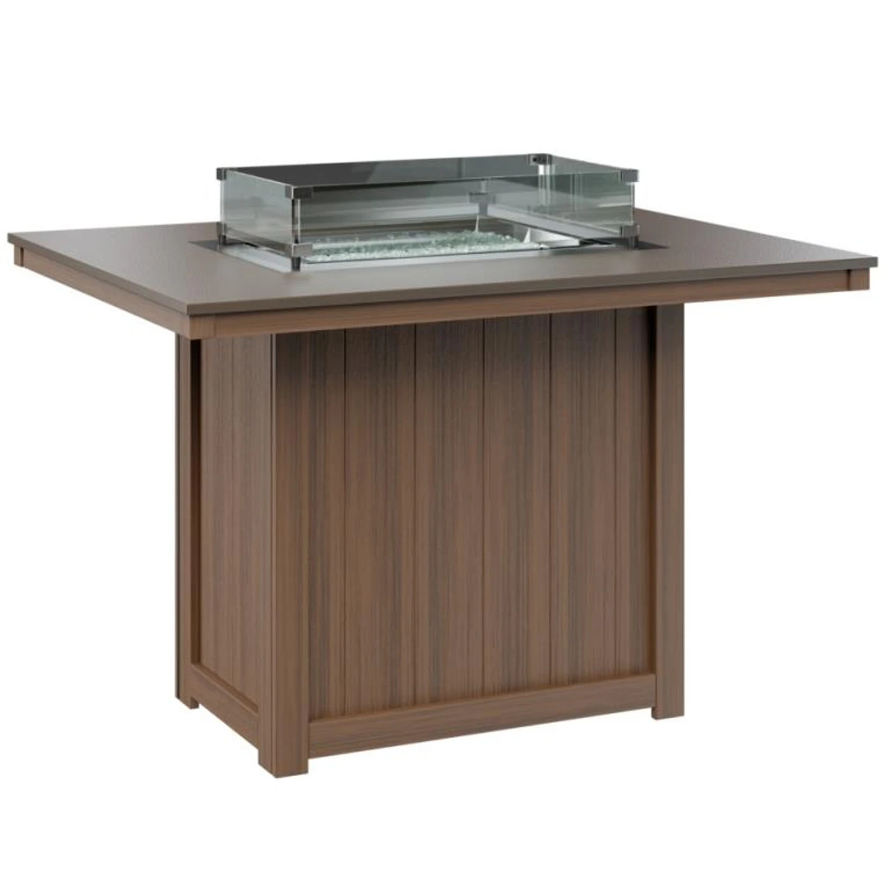 Berlin Gardens Resin Donoma 42" X 54" Rectangular Counter Height Fire Table With Hammered Top 1 Berlin Gardens Resin Donoma 42" X 54" Rectangular Counter Height Fire Table With Hammered Top