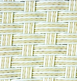 Lloyd Flanders Vinyl Wicker Grand Traverse 84" Oval Umbrella Dining Table