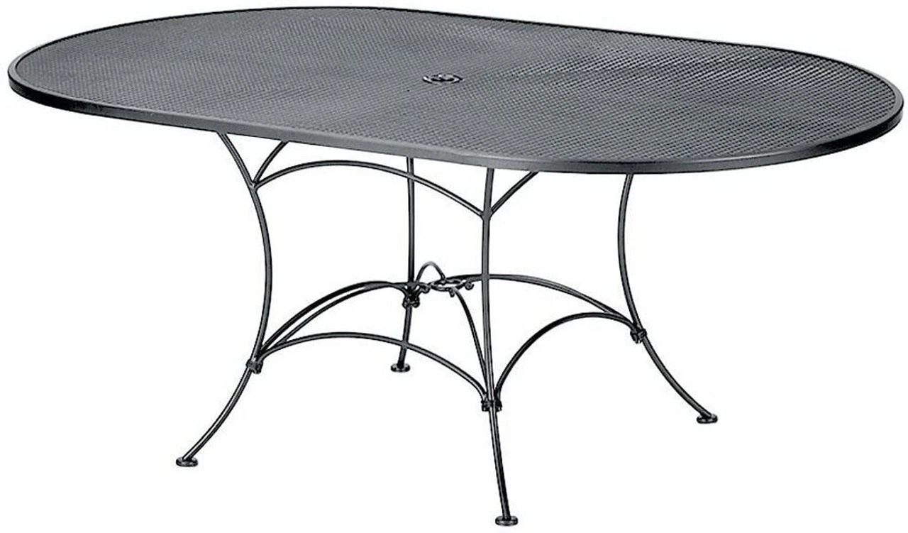 Woodard Wrought Iron Sheffield 6 Seat Dining Set 4 Woodard Wrought Iron Sheffield 6 Seat Dining Set - Image 4