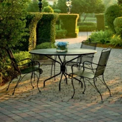 Woodard Wrought Iron Tucson 4 Seat Dining Set -Patio Furniture Store 1g0001 190228 edited 62106.1670872978