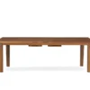 Lloyd Flanders Teak 86"- 110" Rectangular Extension Dining Table