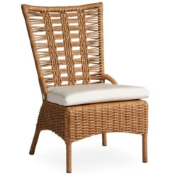 Lloyd Flanders Vinyl Wicker Magnolia 8 Seat Dining Set