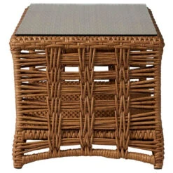 Lloyd Flanders Vinyl Wicker Magnolia 43" Cocktail Table