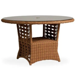 Lloyd Flanders Vinyl Wicker Magnolia 8 Seat Dining Set -Patio Furniture Store 331048 angle edited 88595.1701199674.1280.1280 41371.1701200381