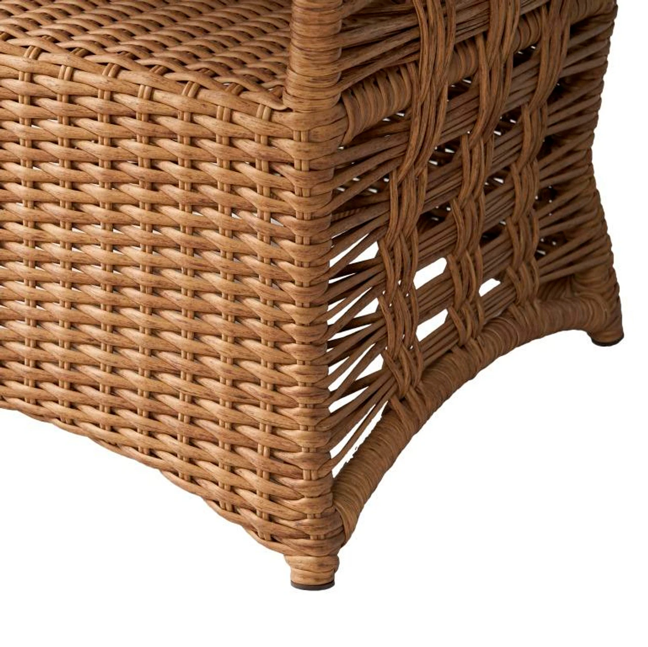 Lloyd Flanders Vinyl Wicker Magnolia 48" Round Umbrella Table 2 Lloyd Flanders Vinyl Wicker Magnolia 48" Round Umbrella Table - Image 2