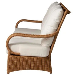 Lloyd Flanders Vinyl Wicker Magnolia Sofa -Patio Furniture Store 331055 side edited 98156.1701189884