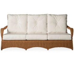 Lloyd Flanders Vinyl Wicker Magnolia Sofa -Patio Furniture Store 331055 str edited 63209.1701189884