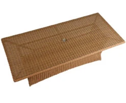 Lloyd Flanders Vinyl Wicker Magnolia 84" Rectangular Umbrella Table 10 Lloyd Flanders Vinyl Wicker Magnolia 84" Rectangular Umbrella Table -Patio Furniture Store 331084 high edited 31441.1701197836