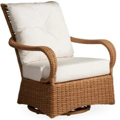 Lloyd Flanders Vinyl Wicker Magnolia Swivel Gliding Lounge Chair 15 Lloyd Flanders Vinyl Wicker Magnolia Swivel Gliding Lounge Chair -Patio Furniture Store 331091 angle edited 62530.1701194465