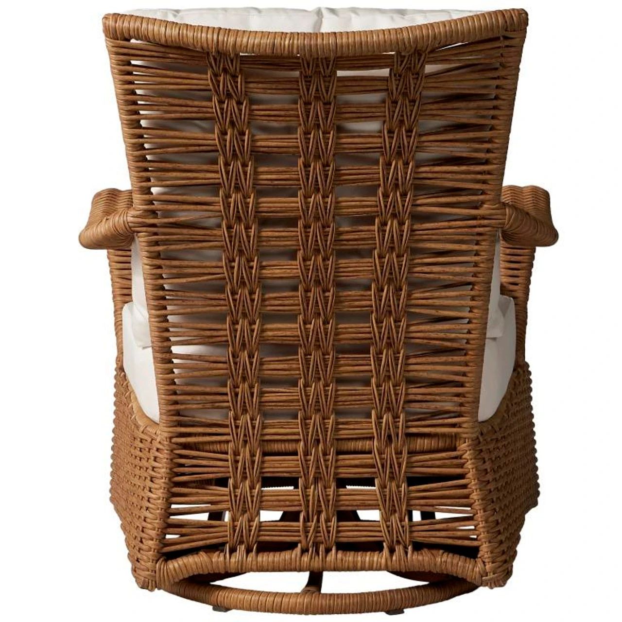 Lloyd Flanders Vinyl Wicker Magnolia Swivel Gliding Lounge Chair 5 Lloyd Flanders Vinyl Wicker Magnolia Swivel Gliding Lounge Chair - Image 5