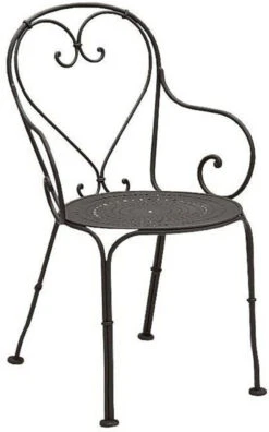 Woodard Parisienne Wrought Iron Bistro Arm Chair