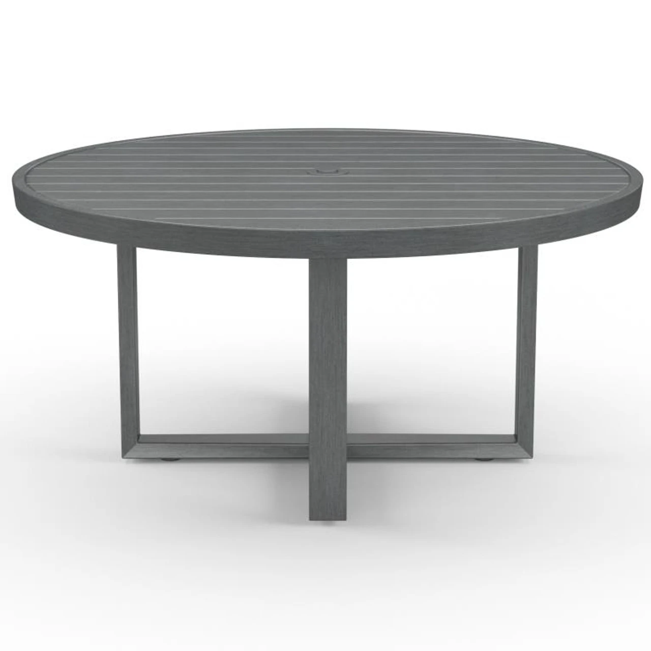 Sunset West Redondo 60" Round Umbrella Dining Table 2 Sunset West Redondo 60" Round Umbrella Dining Table - Image 2