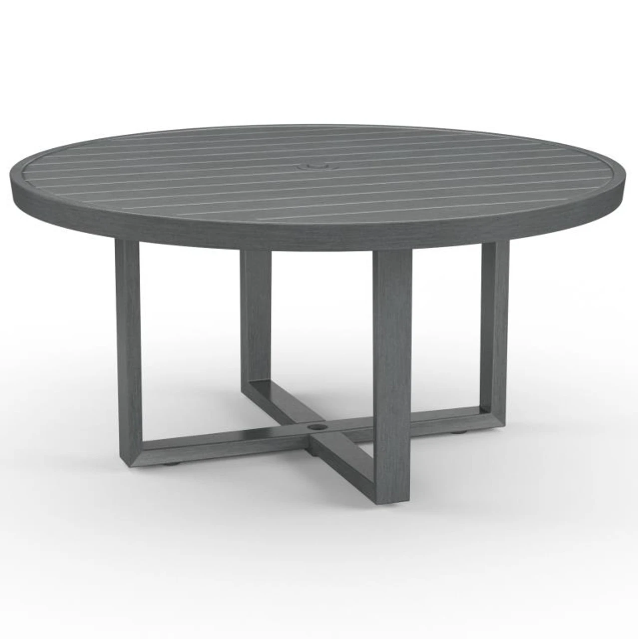Sunset West Redondo 60" Round Umbrella Dining Table 4 Sunset West Redondo 60" Round Umbrella Dining Table - Image 4