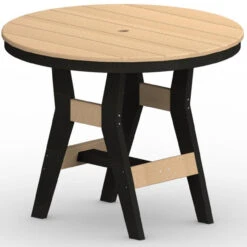 Berlin Gardens Resin Mayhew-Harbor Sling 38 In Round 4 Seat Dining Table Set -Patio Furniture Store 38 Round Harbor Table edited 42358.1673381949