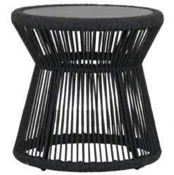 Sunset West Milano 20" Round End Table With Granite Insert