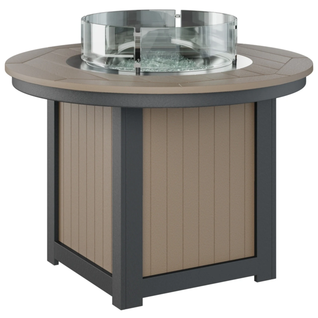 Berlin Gardens Resin Donoma 44" Round Dining Height Fire Table 1 Berlin Gardens Resin Donoma 44" Round Dining Height Fire Table