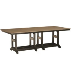 Berlin Gardens Resin 7 Seat Bristol Counter Height Dining Set -Patio Furniture Store 44x96 Inch Rectangular Table Edited 57581.1673379683