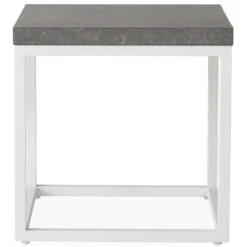 Lloyd Flanders Universal Aluminum 20" Square End Table - White Finish -Patio Furniture Store 486243 edited 43167.1701288377