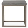 Lloyd Flanders Universal Aluminum 20" Square End Table - Taupe Finish