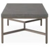 Lloyd Flanders Universal Aluminum 47.4" Rectangular Cocktail Table - Taupe Finish