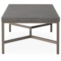 Lloyd Flanders Universal Aluminum 47.4" Rectangular Cocktail Table - Taupe Finish
