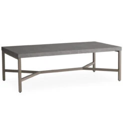 Lloyd Flanders Universal Aluminum 47.4" Rectangular Cocktail Table - Taupe Finish -Patio Furniture Store 486344a edited 90353.1701289149
