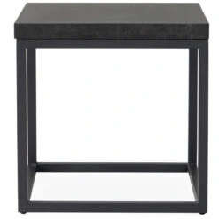 Lloyd Flanders Universal Aluminum 20" Square End Table - Anthracite Finish