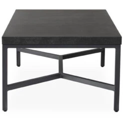 Lloyd Flanders Universal Aluminum 47.4" Rectangular Cocktail Table - Anthracite Finish -Patio Furniture Store 486444 side edited 03927.1701289257