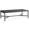 Lloyd Flanders Universal Aluminum 47.4" Rectangular Cocktail Table - Anthracite Finish