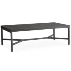 Lloyd Flanders Universal Aluminum 47.4" Rectangular Cocktail Table - Anthracite Finish