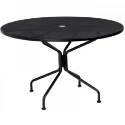 Woodard Wrought Iron Tucson 4 Seat Dining Set -Patio Furniture Store 48 In premium mesh 190228 edited 39750.1670872977