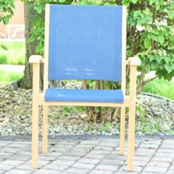 Three Birds Riviera Teak Stacking Arm Chair - Set Of 2 -Patio Furniture Store 4TH80bto Edited 63532.1672421109