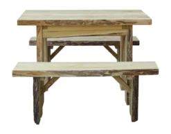 4ft Autumnwood Table Set With 2 Wildwood Benches -Patio Furniture Store 4ft autumnwood table set with 2 wildwood benches 42 02931.1646940436