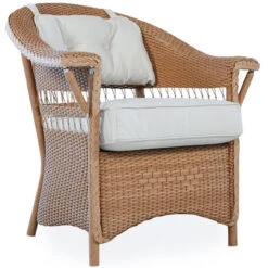Lloyd Flanders Loom Nantucket Dining Armchair -Patio Furniture Store 51001 angle edited 68740.1698438287