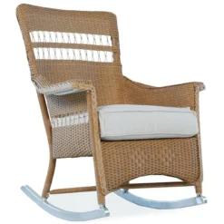 Lloyd Flanders Loom Nantucket Porch Rocker -Patio Furniture Store 51036 angle edited 95200.1698434344