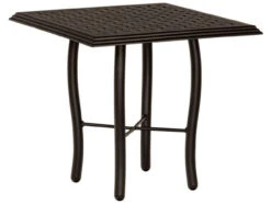 Woodard Aluminum Thatch Top 22" Square End Table