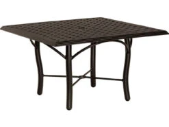 Woodard Aluminum Thatch Top 36" Square Umbrella Coffee Table