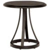 Woodard Aluminum Solid Cast Top 22" Round End Table