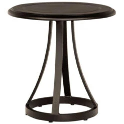 Woodard Aluminum Solid Cast Top 22" Round End Table
