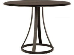 Woodard Aluminum Solid Top 48" Round Umbrella Counter Height Table