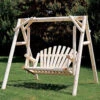 5ft American Log Garden Swing Set