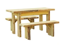 5ft Autumnwood Table Set With 2 Wildwood Benches -Patio Furniture Store 5ft autumnwood table set with 2 wildwood benches 50 06771.1646940442