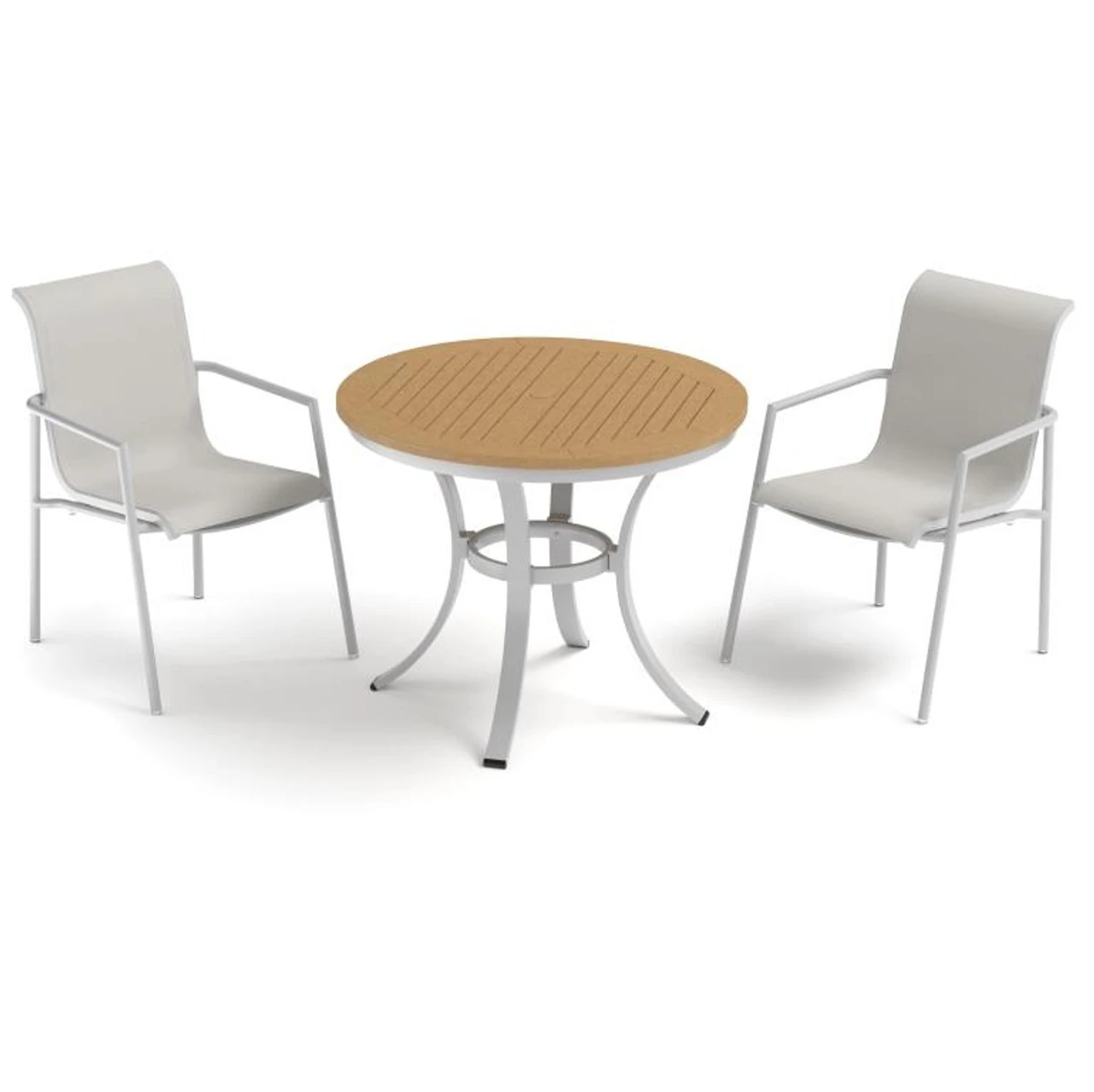 Oxford Garden Orso Sling 36" Round 2 Seat Bistro Set - July 4th Sale - Good 'til The 8th! 3 Oxford Garden Orso Sling 36" Round 2 Seat Bistro Set - July 4th Sale - Good 'til The 8th! - Image 3