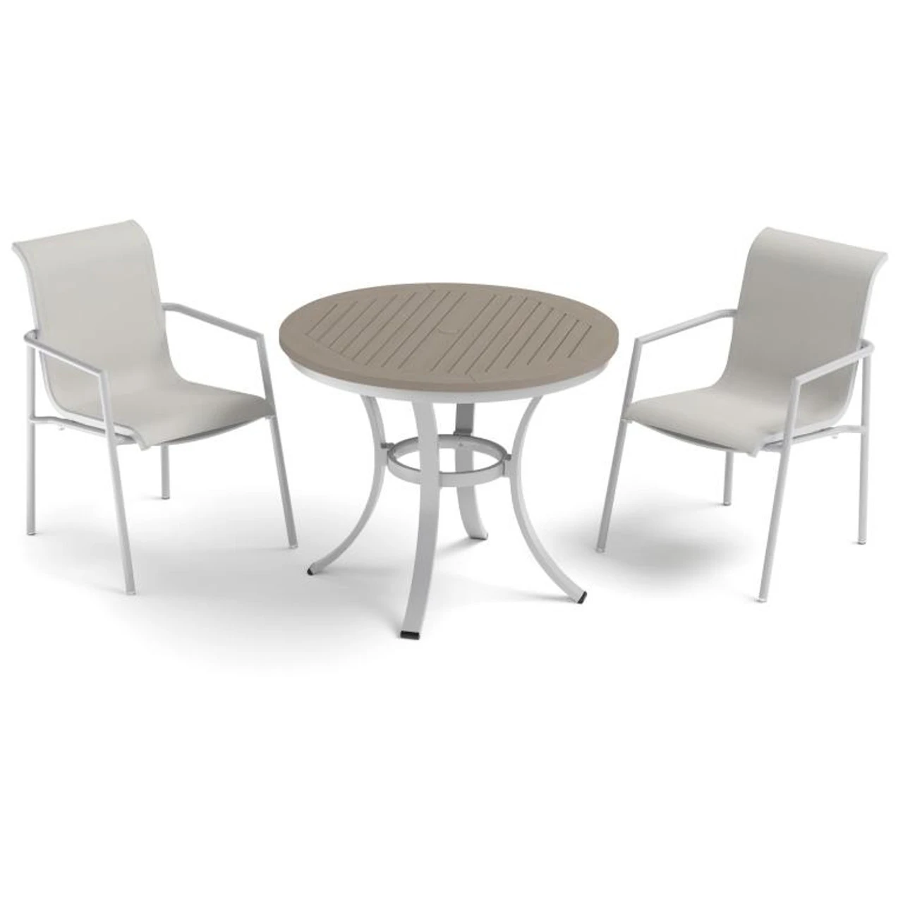 Oxford Garden Orso Sling 36" Round 2 Seat Bistro Set - July 4th Sale - Good 'til The 8th! 8 Oxford Garden Orso Sling 36" Round 2 Seat Bistro Set - July 4th Sale - Good 'til The 8th! - Image 8