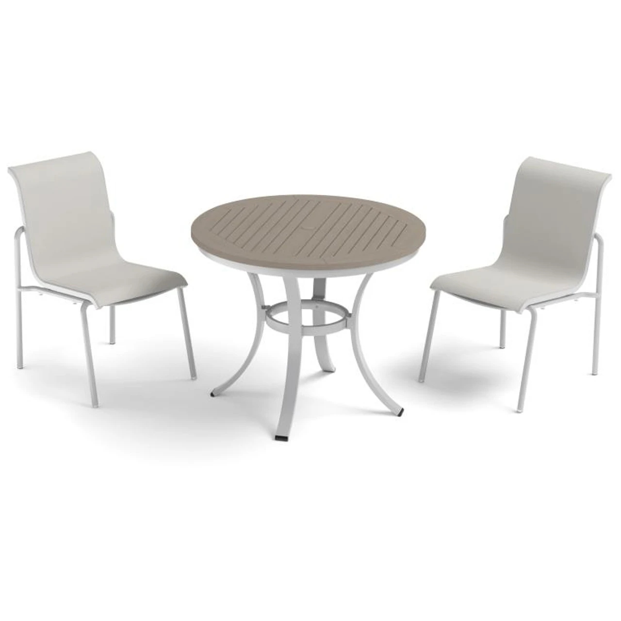 Oxford Garden Orso Sling 36" Round 2 Seat Bistro Set - July 4th Sale - Good 'til The 8th! 6 Oxford Garden Orso Sling 36" Round 2 Seat Bistro Set - July 4th Sale - Good 'til The 8th! - Image 6