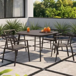 Oxford Garden Markoe Aluminum 4 Seat Dining Set - July 4th Sale - Good 'til The 8th! -Patio Furniture Store 6164 PC.C App edited 24504.1667313097